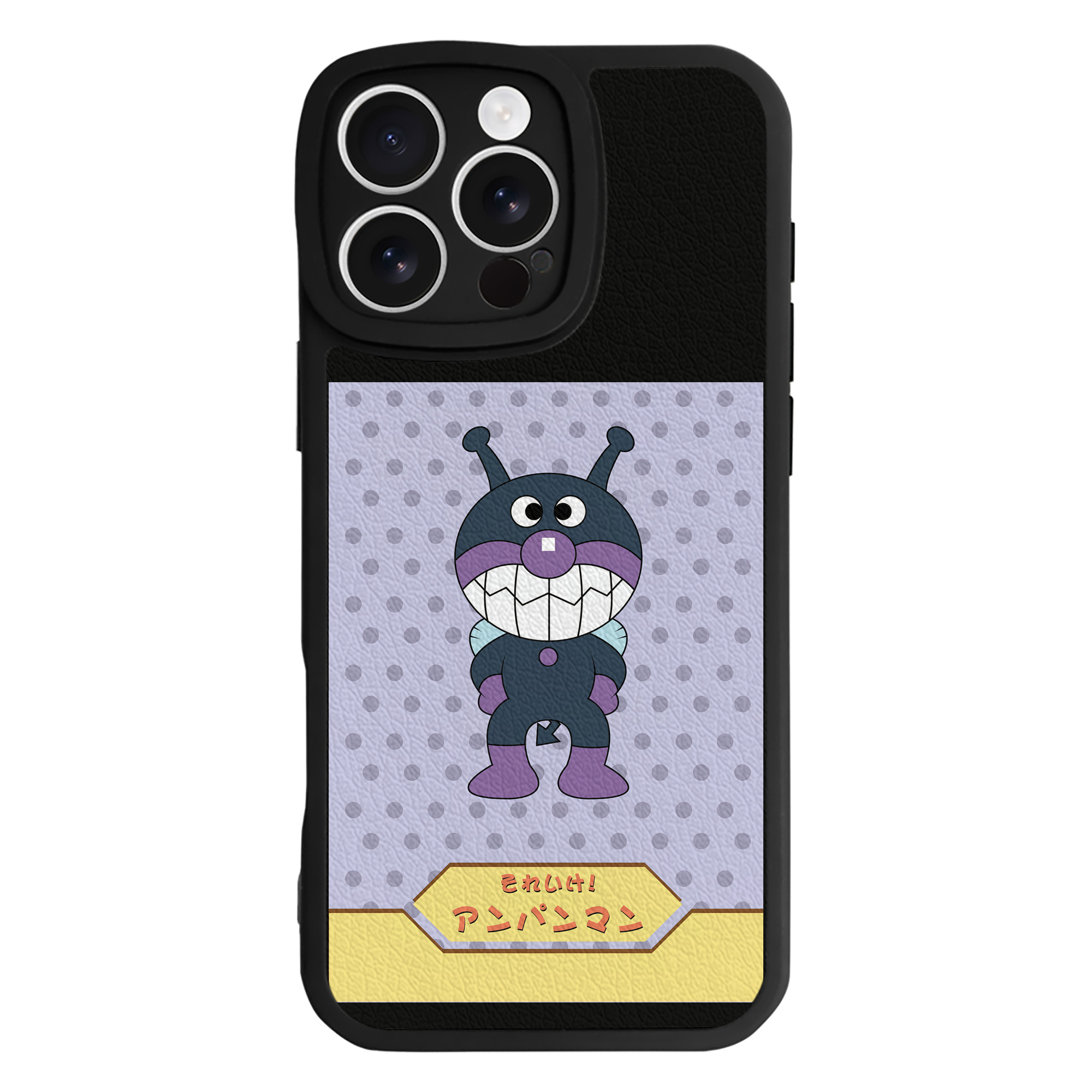 （画像用） アンパンマン Anpanman 【iPhone 16シリーズ対応】シリコンスマホケース（レザー調） 材質：シリコン